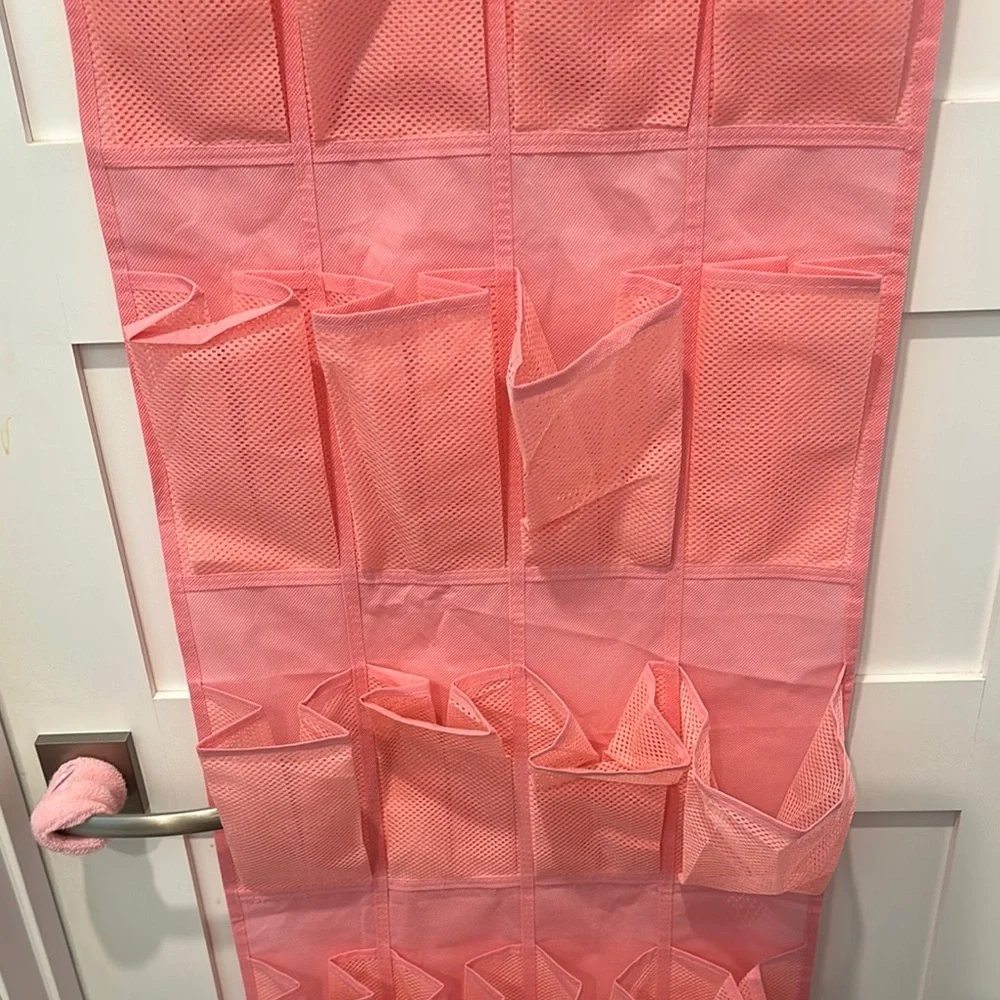 Pink Over-the-Door Organizer